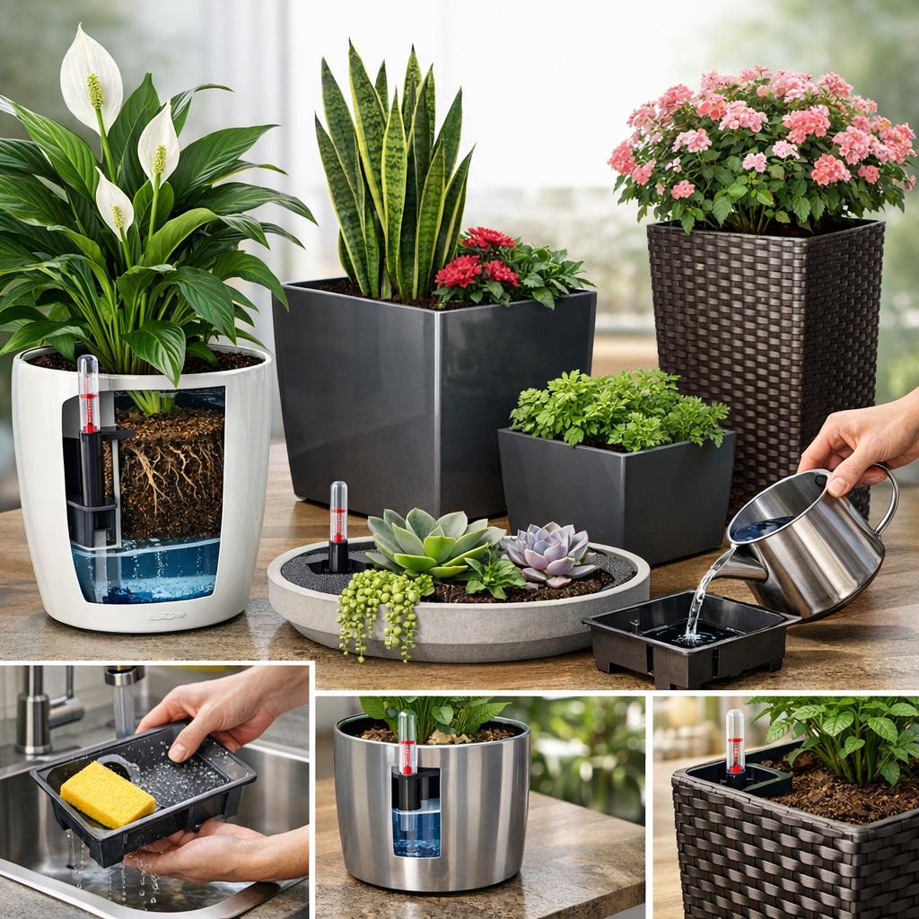 1. Self-Watering Planters